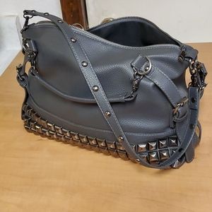 Gunmetal Studded Purse